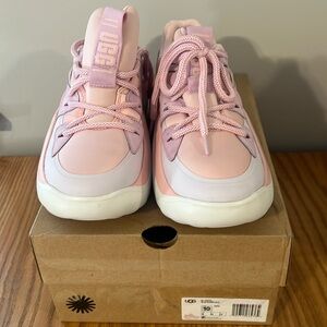 UGG LA Cloud Lace Sneakers, Pastel Pink & Purple Size 10
